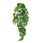 Sztuczny zwis pelargonii w kolorze białym 110 cm