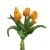 Sztuczny gumowy tulipan w wiązce x5 w kolorze pomarańczowym 30 cm