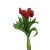 Sztuczny gumowy tulipan w wiązce x5 w kolorze czerwonym 30 cm