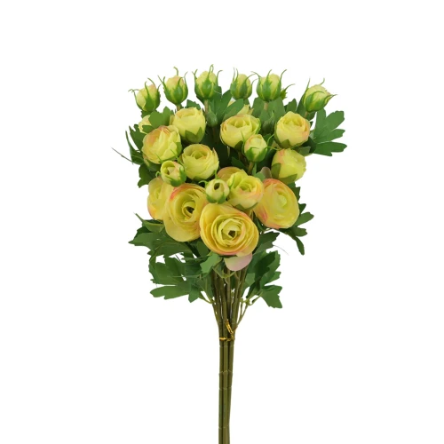 Sztuczny pełnik na piku w kolorze żółtym 52 cm