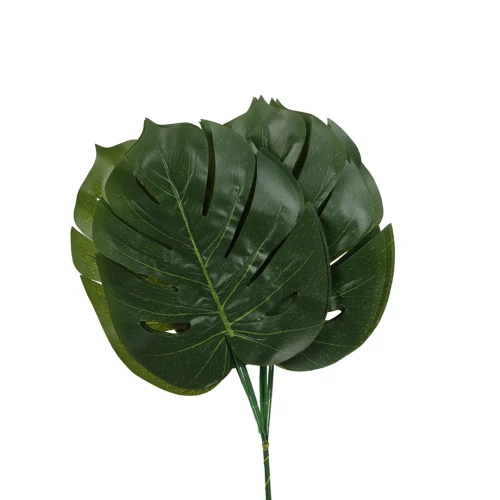 Sztuczny liść monstery w kolorze zielonym