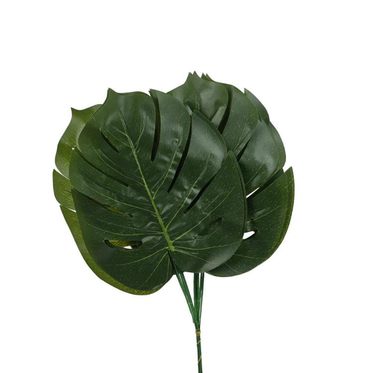 Sztuczny liść monstery w kolorze zielonym