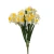 Sztuczny bukiet żonkila w kolorze biało/żółtym 50 cm