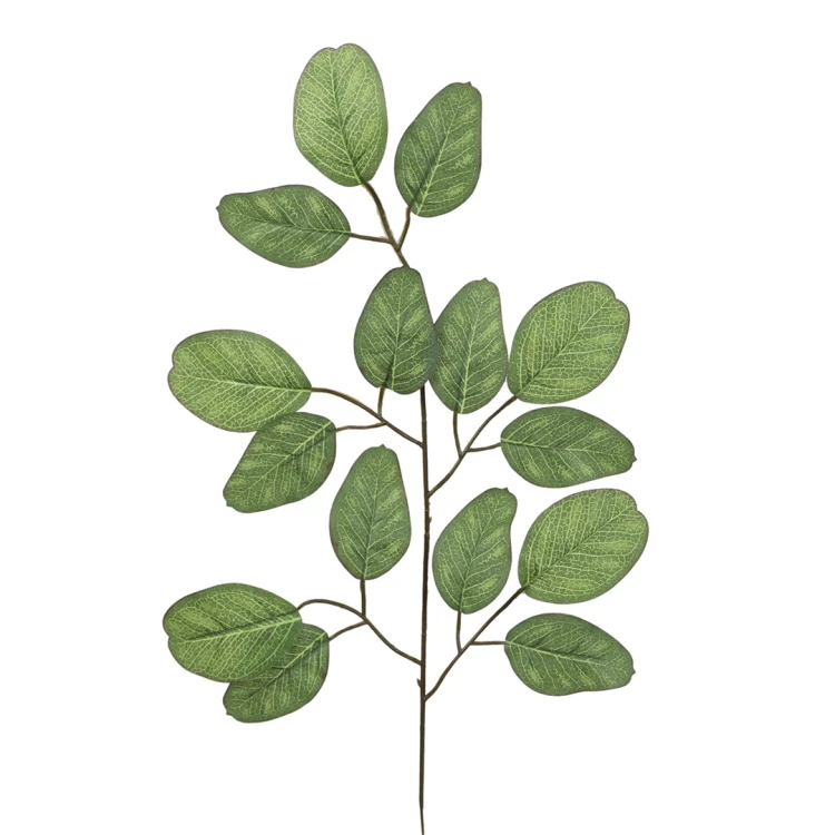 Sztuczny liść eukaliptus w kolorze zielonym 57 cm