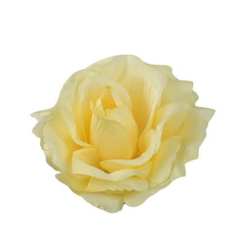 Sztuczna róża sonia w kolorze jasno żółtym 12 cm