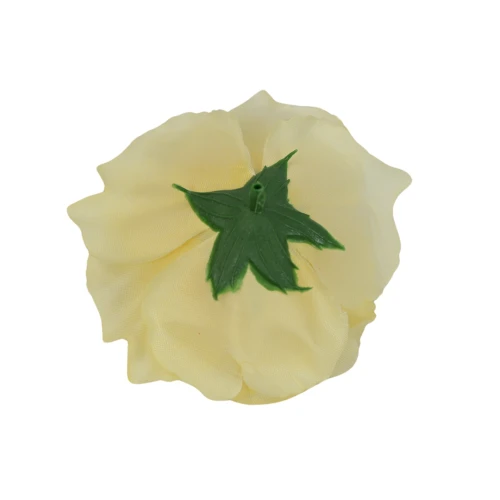 Sztuczna róża sonia w kolorze jasno żółtym 12 cm