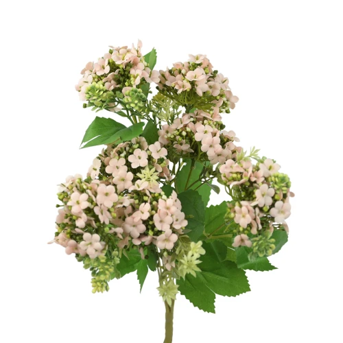 Sztuczny bukiet ozdobnych kwiatów x7 w kolorze morelowym 44 cm