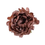 Kwiat sztuczny głowa piwonii w kolorze brązowym 18 cm