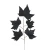 Sztuczny liść klonu w kolorze czarnym 55 cm
