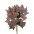 Sztuczny liść klonu w kolorze jasno brodowym 55 cm