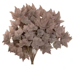 Sztuczny duży liść klonu w kolorze jasno bordowym 68 cm