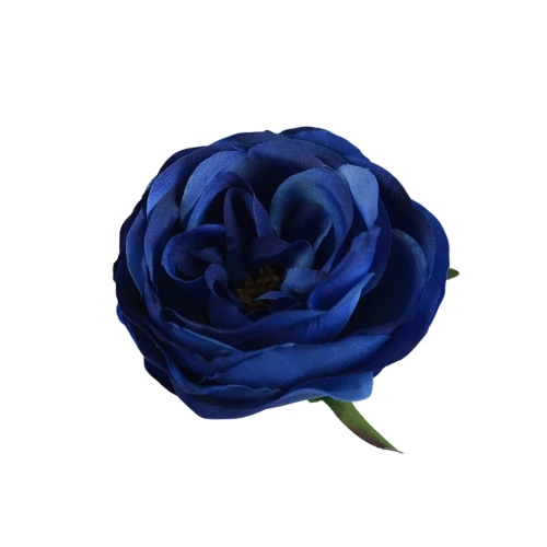 Sztuczna różyczka w kolorze niebieskim 7 cm