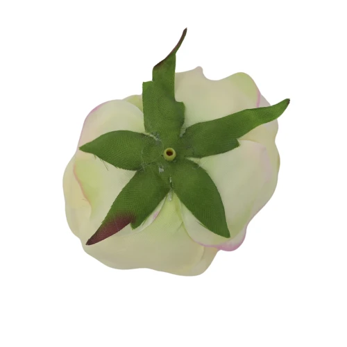 Sztuczna różyczka w kolorze waniliowym 7 cm