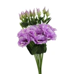 Sztuczna eustoma na piku w kolorze fioletowym 50 cm