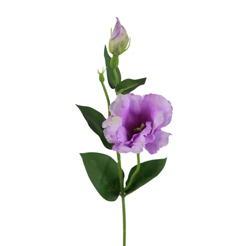 Sztuczna eustoma na piku w kolorze fioletowym 50 cm