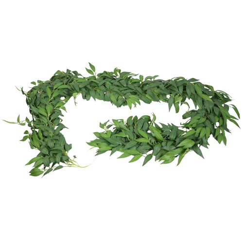Sztuczna girlanda ruskus w kolorze zielonym 190 cm