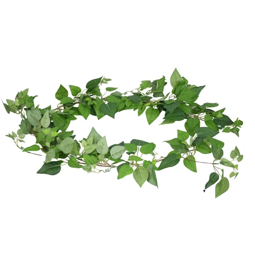 Sztuczna girlanda pothos w kolorze zielonym 160 cm