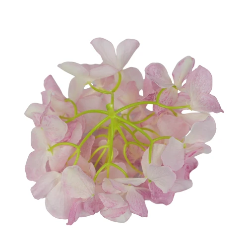 Kwiat sztuczny głowa hortensji w kolorze jasno różowo/fioletowym 18 cm
