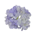Kwiat sztuczny głowa hortensji w kolorze jasno niebieskim 18 cm