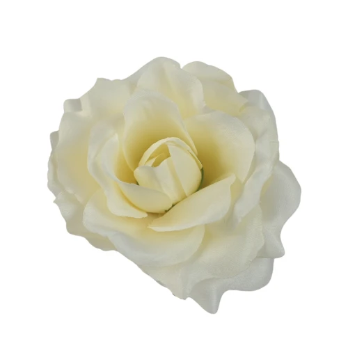 Sztuczna róża sonia w kolorze kości słoniowej 12 cm