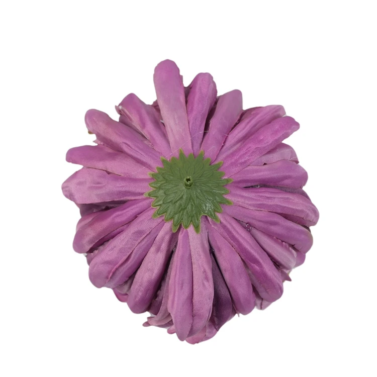 Sztuczna chryzantema czesana w kolorze fioletowym 14 cm