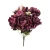 Sztuczny bukiet piwonii x6 z dodatkami w kolorze bordowym 47 cm