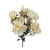 Sztuczny bukiet piwonii x6 z dodatkami w kolorze brudnym kremie 47 cm