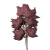 Sztuczny liść klonu w kolorze podpalanym bordowym 55 cm