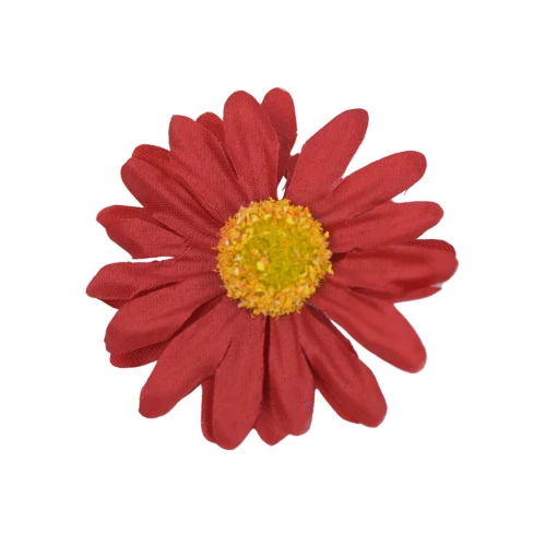 Sztuczna główka margaretki w kolorze czerwonym 6 cm