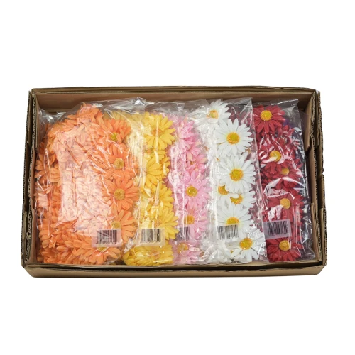 Karton główek margaretki mix kolorów 6 cm