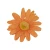 Sztuczna główka margaretki w kolorze pomarańczowym 6 cm