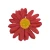 Sztuczna główka margaretki w kolorze czerwonym 6 cm