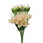 Sztuczny klematis na piku w kolorze jasno różowym 47 cm