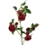 Kwiat sztuczny, gałązka dzikiej róży w kolorze czerwonym 80 cm