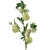 Kwiat sztuczny, gałązka dzikiej róży w kolorze zielonym 80 cm