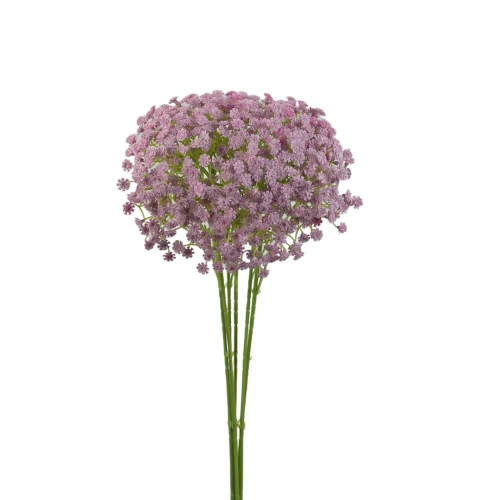 Sztuczna gumowa gipsówka w kolorze fiołkowo/różowym 50 cm