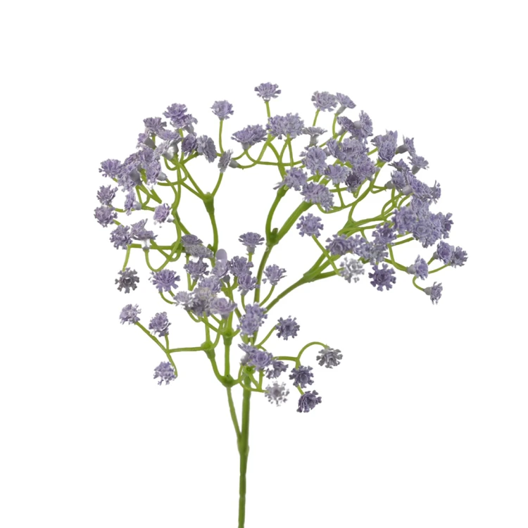 Sztuczna gumowa gipsówka w kolorze fioletowym 50 cm