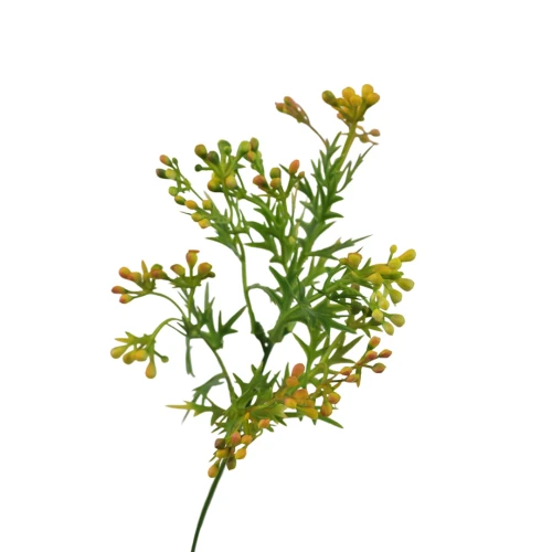 Sztuczna pięknotka na piku w kolorze żółtym 48 cm