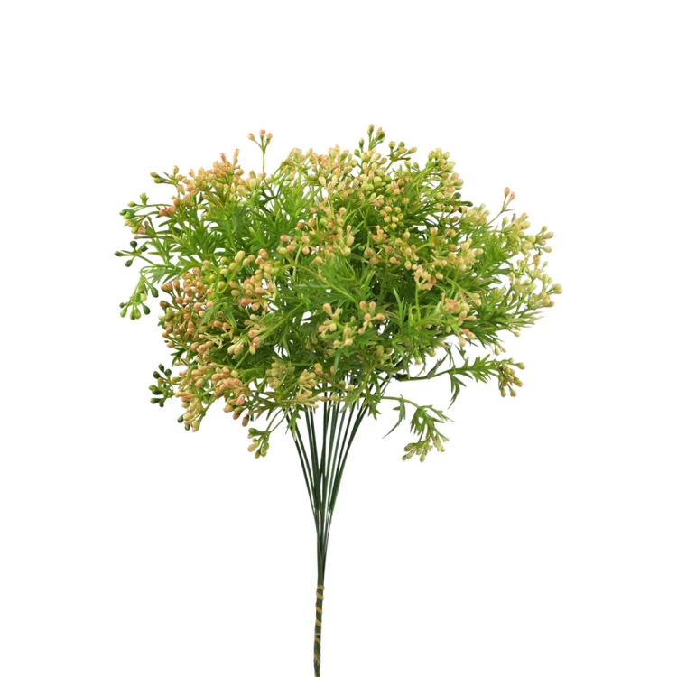 Sztuczna pięknotka na piku w kolorze biało/czerwonym 48 cm