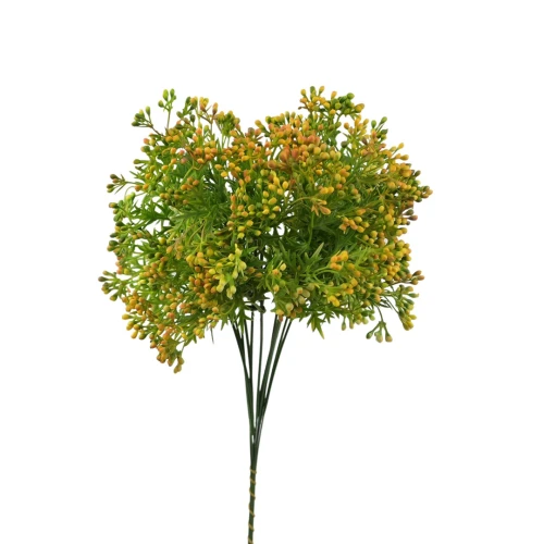 Sztuczna pięknotka na piku w kolorze żółtym 48 cm