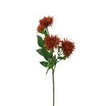 Sztuczny pojedynczy aster w kolorze herbacianym 70 cm