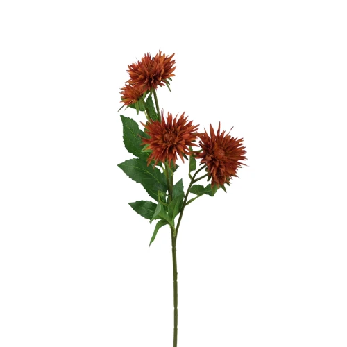 Sztuczny pojedynczy aster w kolorze herbacianym 70 cm