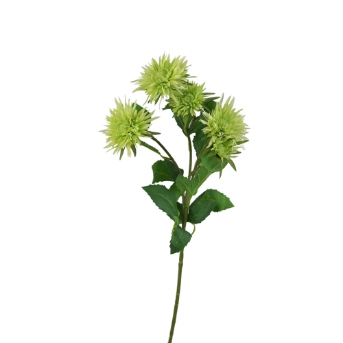 Sztuczny pojedynczy aster w kolorze zielonym 70 cm