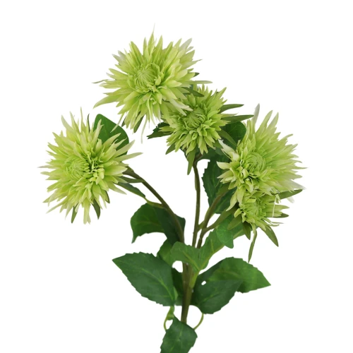 Sztuczny pojedynczy aster w kolorze zielonym 70 cm