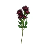 Sztuczny pojedynczy aster w kolorze bordowym 70 cm