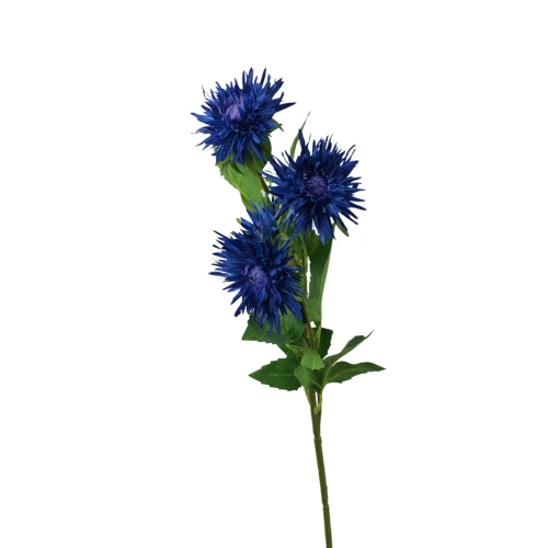 Sztuczny pojedynczy aster w kolorze niebieskim 70 cm