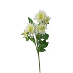 Sztuczny pojedynczy aster w kolorze kremowym 70 cm