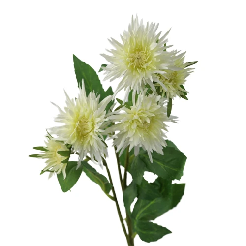 Sztuczny pojedynczy aster w kolorze białym 70 cm