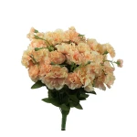 Sztuczny bukiet goździk w kolorze brzoskwiniowym 40 cm