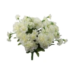 Sztuczny bukiet goździk w kolorze białym 40 cm